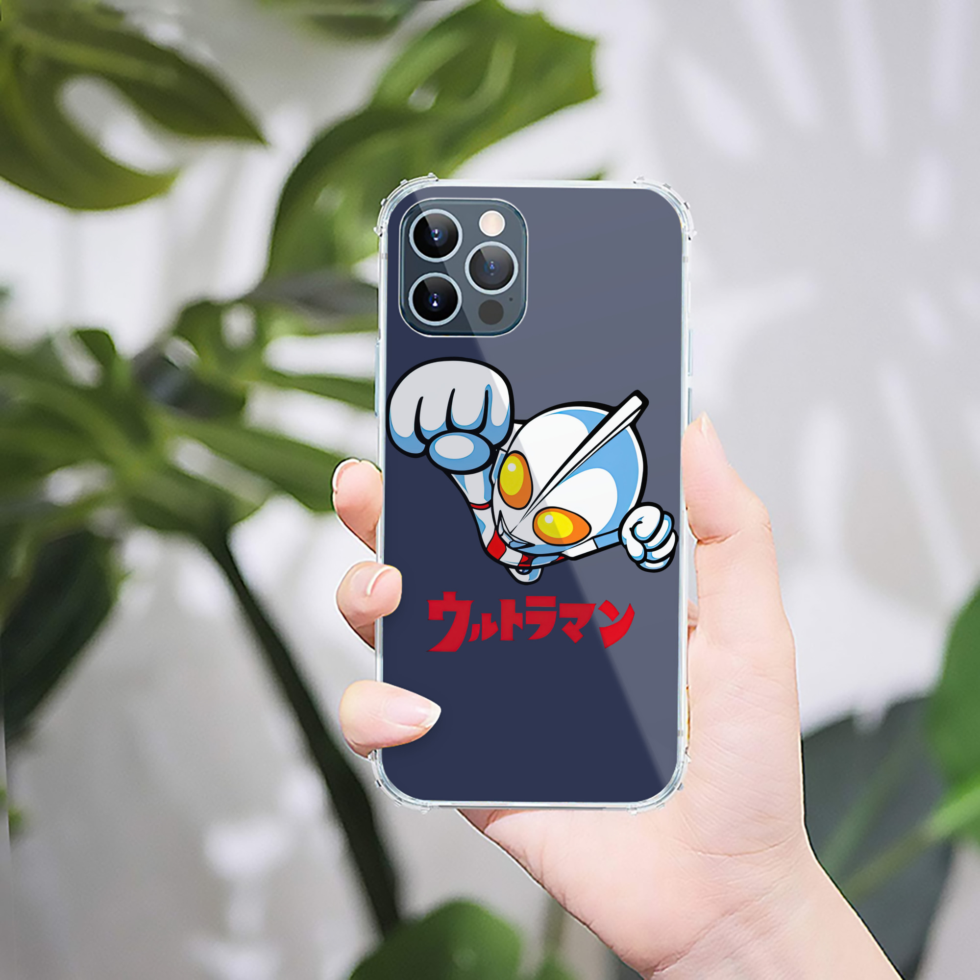 （画像用） ウルトラマン Ultraman 【iPhone 12シリーズ対応】透明スマホケース（クリアソフトケース）